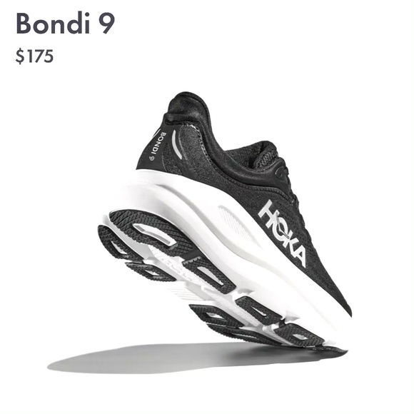 Hoka Bondi 9 Sneakers Men’s Size 9 Extra Wide Black White - Picture 10 of 12